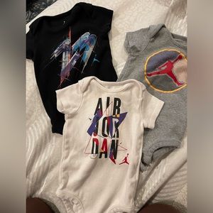 Jordan short sleeve onesie